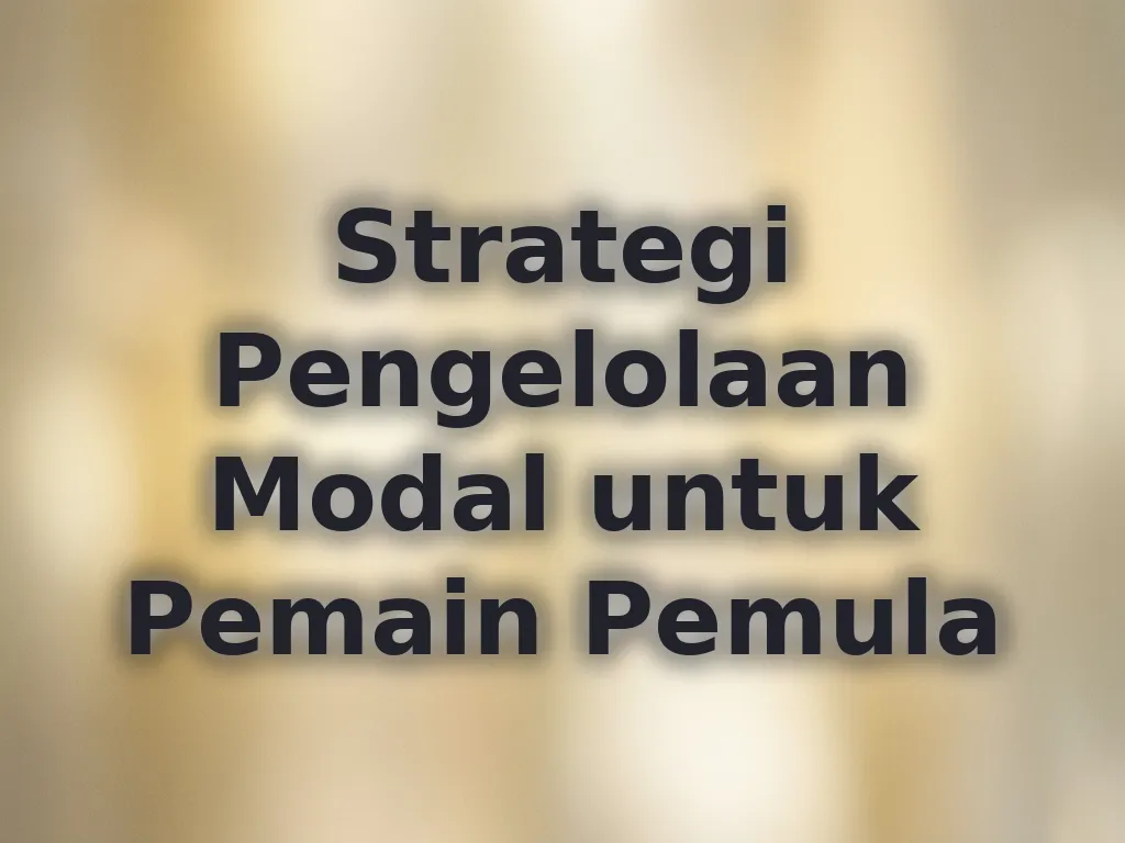 Manajemen Modal